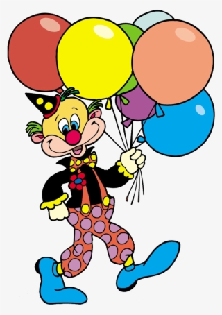 Balloon Clipart Clown - Clown With Balloons #9535294