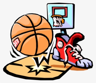 Vector Illustration Of Sport Of Basketball Ball With - Basketball Clip Art #9536966