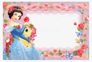 Free Png Girls Transparent Frame With Princess Snow - Snow White Frame Png #9536973