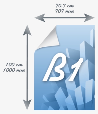 The Size Of B1 Is 70,7 X 100 Centimeters - A6 Size #9537527