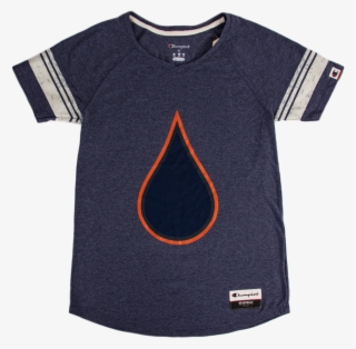 Picture Of Women's Varsity Oil Drop T-shirt - Active Shirt #9538823