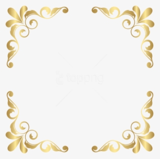 Free Png Download Gold Corners Transparent Clipart - Circle #9538863