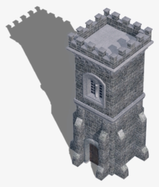 Castle Tower C Blu - Castle Tower Png #9539031