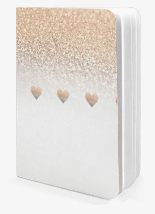 Dailyobjects Gatsby Gold Ombre White Hearts A5 Notebook - Heart #9540514