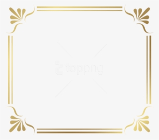 Free Png Download Frame Border Clipart Png Photo Png - Gold Frame Ornaments Png #9540799
