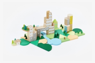 Areaware - Blockitecture® Parkland - Building Blocks - Construction Set Toy #9542699