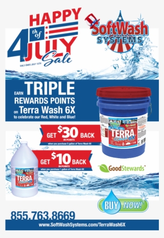 Softwash Systems 4th Of July Sale - Graphic Design #9543848