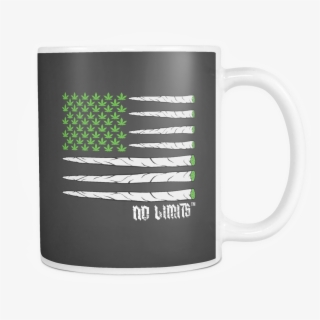 Marijuana Joint Flag White Mugs - Coffee Cup #9544309