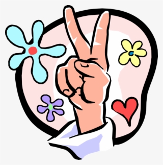 Vector Illustration Of Nonverbal Communication Hand - ชู นิ้ว สู้ ๆ #9544475