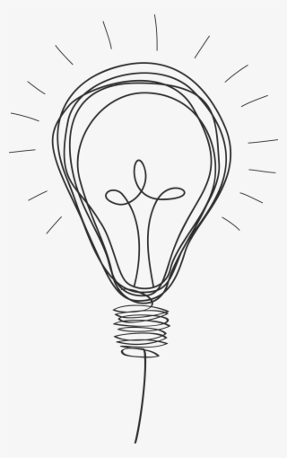Big Image - Lightbulb Line Drawing #9545518