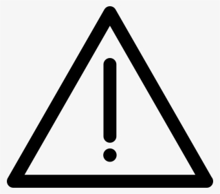 Png File - Hazard Sign Black And White #9547407