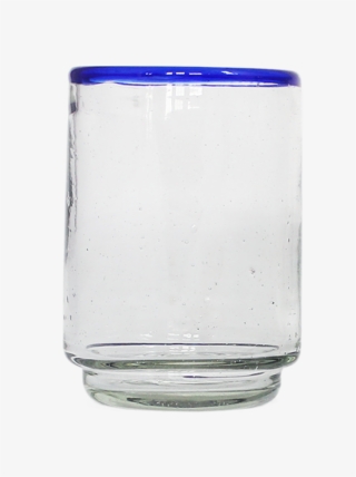 Blue Rim Med Stacking Glass - Vase #9547797
