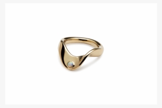 Trine Tuxen - Wave Ring - Opal - Gold Plated - Ring #9548141