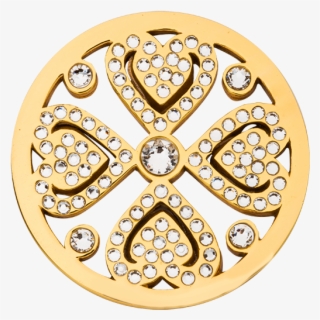 Nikki Lissoni Vintage Love Medium Gold Plated Coin - Circle #9548275