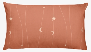Terracotta Moon And Stars Pillow - Throw Pillow #9548409