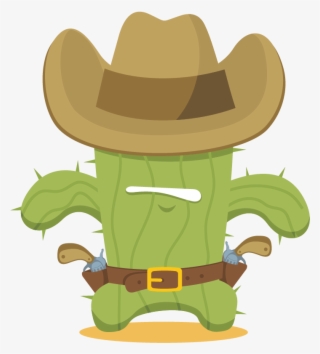 Cowboy Clipart Cactus - Cactus Cowboy Hat Png #9548448