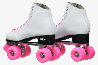 Epic Classic White And Pink Roller Skates - Quad Skates #9548843