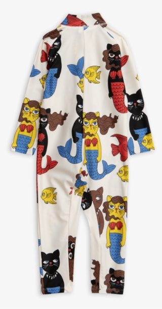 Mini Rodini Cat Mermaid Uv Suit Off White #9551932