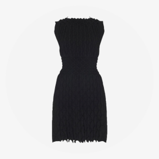 Azzedine Alaïa Laser-cut Knitted Dress - Little Black Dress #9553239