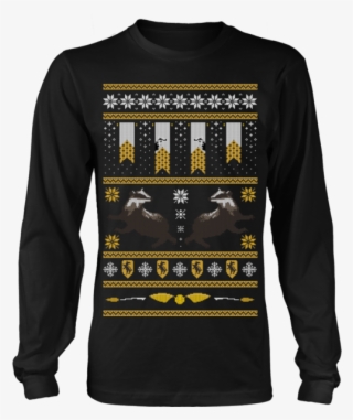 Retro Hufflepuff Xmas Sweater - Ugly Sweater Dragon Ball #9553799