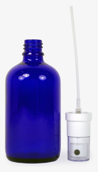 Blue Glass Spray Bottle With Clear Cap-50ml Sc - Glass Bottle #9554107