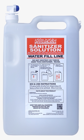 Hedpack Mixing Jug Labeled Sanitizer - Saw Chain #9554191