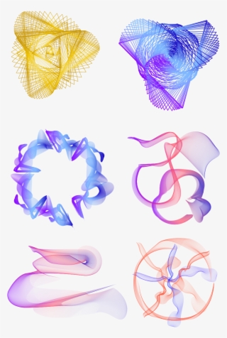 Tech Wind Colored Particles Black Background Floating - Vector Graphics #9554240