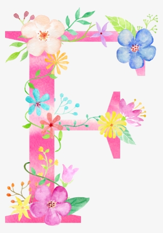 F Flower Alphabet, Flower Letters, Flower Frame, Flower - La Lettre F En Fleur #9554451