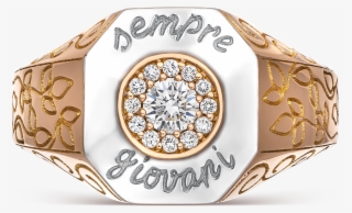 Rose Gold Ring, So17160-orobd V - Engagement Ring #9555707