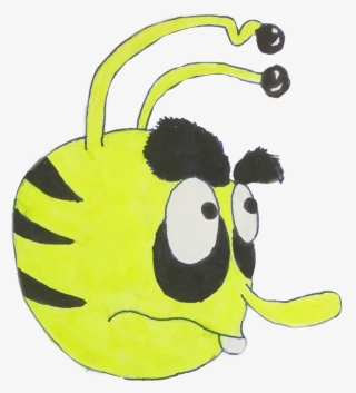 #yellow #bee #cartoon #angry #insect #drawing #highlighter - Cartoon #9555709