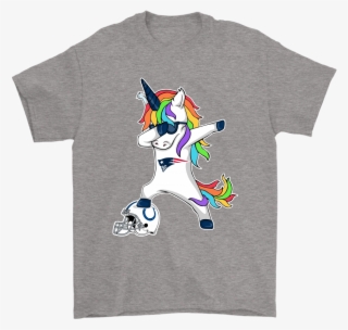 Football Dabbing Unicorn Steps On Helmet New England - Post Malone Tour Shirt #9557587