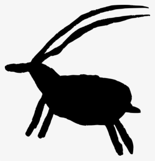 Goat Iberia Petroglyph - Cave Painting Png #9558405