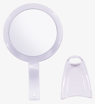 Double Sided Round Mini Cosmetics Hand Mirror - Circle #9559486