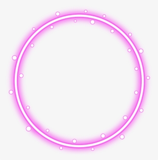 #neon #round #pink #freetoedit #circle #frame #border - Red Circle Border Transparent #9559918