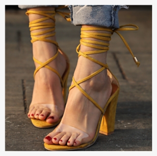 European Style Sexy High Heel Shoes Ladies Fancy Sandals - Shoe #9560488