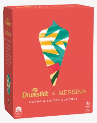 Fresh Kensington Pride Mango Sorbet Entwined With Murray - Messina Drumstick #9561225