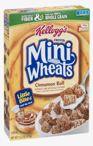 Kellogg's Frosted Mini Wheats Cinnamon Roll Little - Strawberry Mini Wheats Cereal #9562458