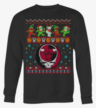 Chicago Bulls Christmas Grateful Dead Jingle Bears - Grateful Dead Steal Your Face #9562644