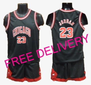 Kids Nba Chicago Bulls Black Jordan Player Uniforms - Number #9562650