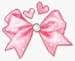 Kawaii Bow Transparent Pixel Cute Pink Freetoedit Transparent #9563647