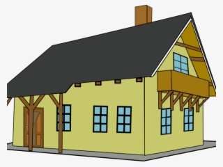 Old House Clipart Colonial House - Cartoon Farm House Png #9563701