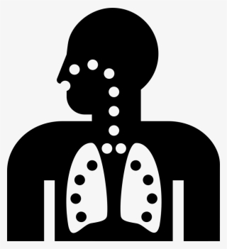 The Noun Project - Black And White Lungs Clipart #9565340