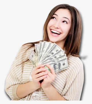 Baldinis Casino Winners 02a - Woman With Money Png #9566905