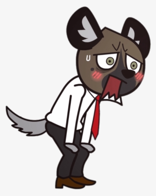 Aggretsuko Character Haida The Spotted Hyena Panting - Cartoon #9569338
