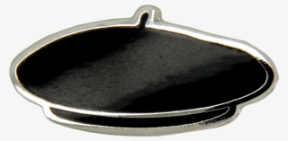 Parisian Beret Cap Pin, Silver/black - Locket #9570402
