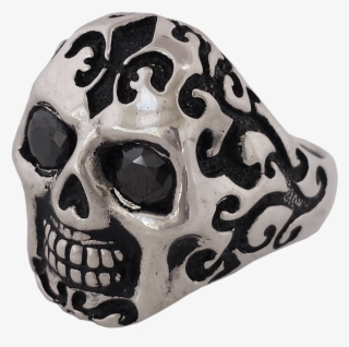 New- Badass Giant Sugar Skull Ring In Sterling Silver - Skull #9570799