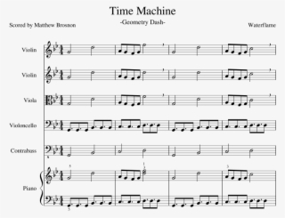 Time Machine Sheet Music Composed By Waterflame 1 Of - Cave Story Music Sheet Mimiga Village #9571162
