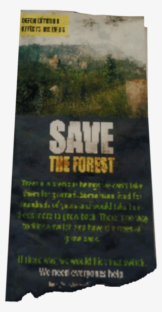 Save The Forest Leaflet - Tree #9571163