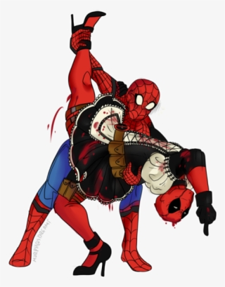 Vector Free Stock Deadpool Clipart Transparent Tumblr - Spideypool Transparent #9573514