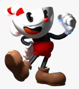 Cuphead Render I Didn't Struggle As Much To Make This - Cuphead 3d Model Png #9574372